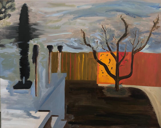 back (2024), 18 x 24&quot;, oil on canvas